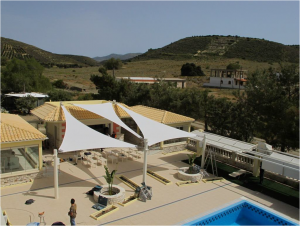 Tensile structures @ Pool Bar, Heraklion Crete