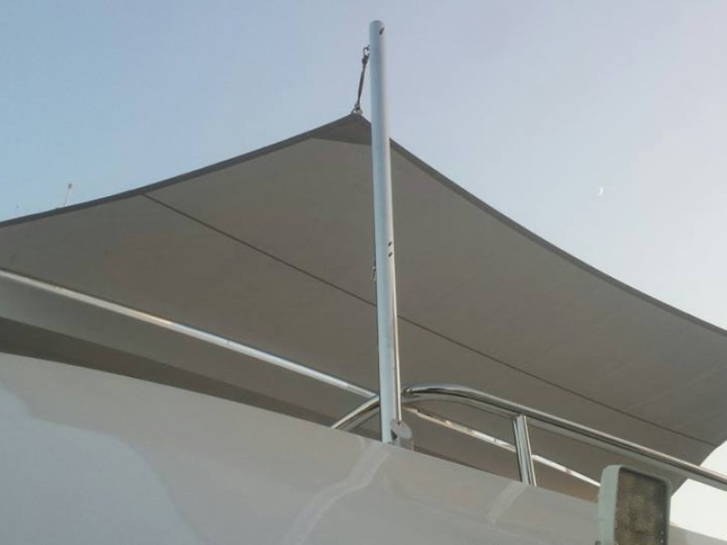 Umbrellas and Sun-Sails @ 'My Eden' mega-yacht