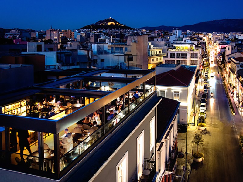 Motorized roofs and glass systems @ Mira-Me boutique Hotel, Athens