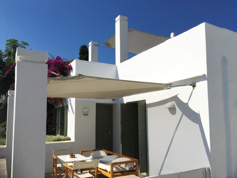 Fabric architecture @ Elies Resorts, Vathi, Sifnos 
